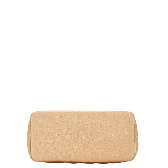 CHANEL Cream Caviar Leather Logo Tote Bag - Picture 3 of 7